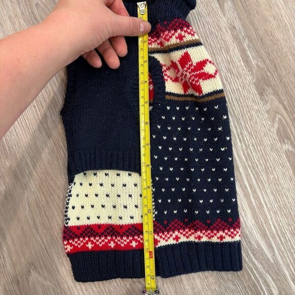 Fabdog Fair isle Stag Sweater Hollidays Christmas Sweater Outwear for small dog - Picture 5 of 7